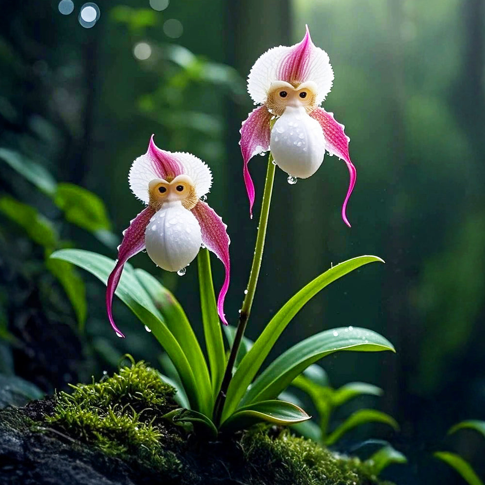 🇺🇸 🐵Dazzle Orchid Seeds - Monkey Face Flower