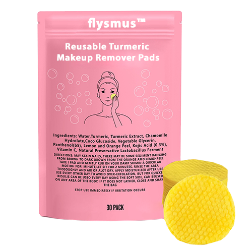 flysmus™ Reusable Turmeric Makeup Remover Pads