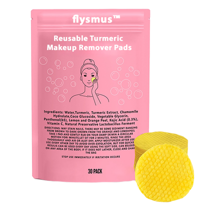 flysmus™ Reusable Turmeric Makeup Remover Pads