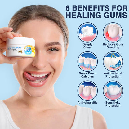 Official Store🥇Furzero™ Focussmile Bee Venom Treatment Oral Powder 🦷 (🇺🇸 FDA-Certified) (Treats periodontitis and mouth ulcers, prevents loose tooth & bleeding gums, and repairs gum recession)