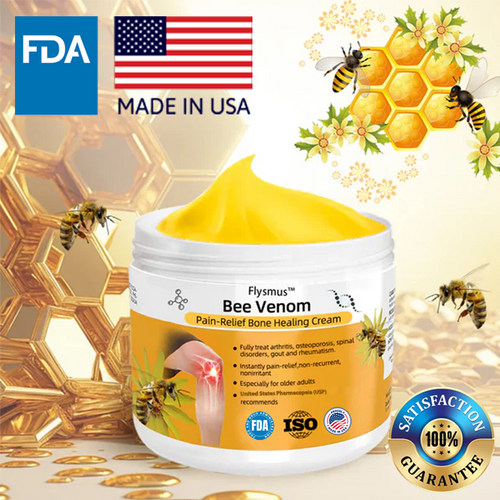 🇺🇸🔅Flysmus™ Bee Venom Pain-Relief Bone Healing Cream(Specially for older adults & USP recommends)