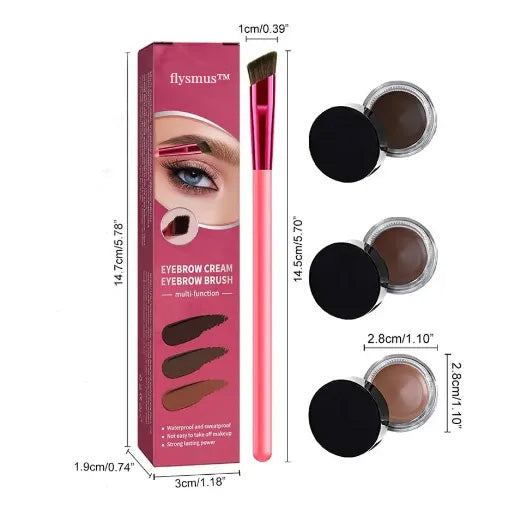 flysmus™ 4D Hair Stroke Brow Stamp Brush